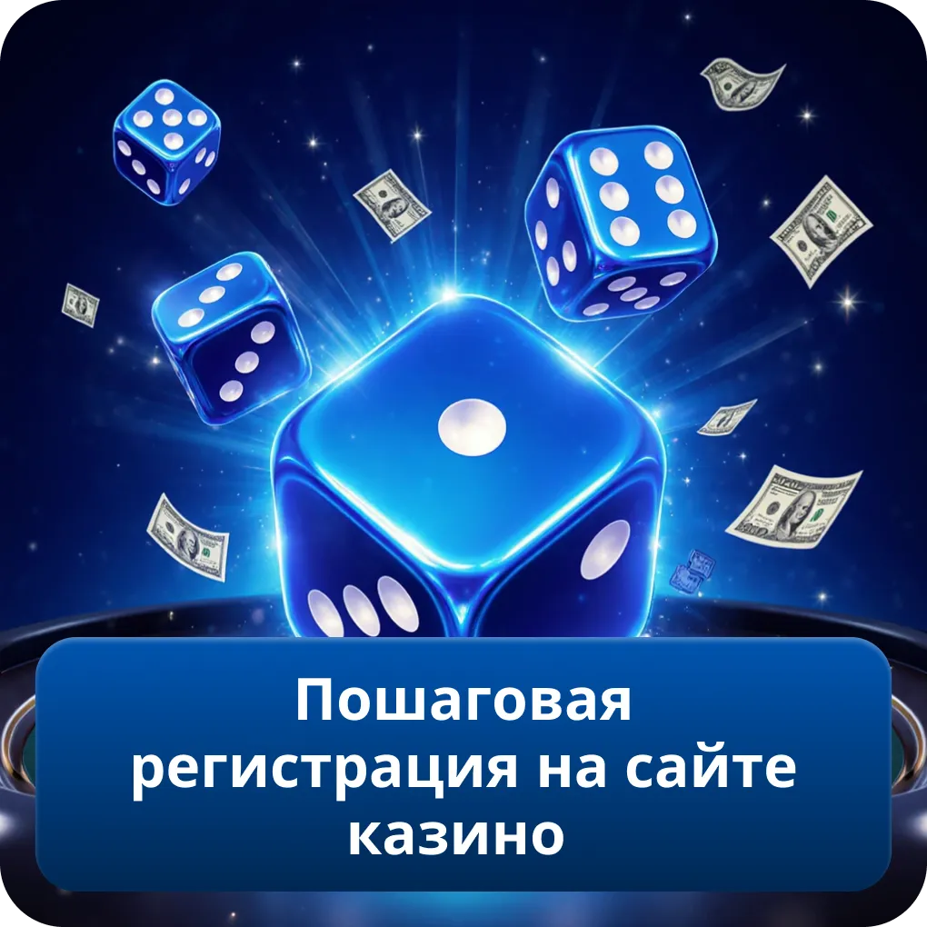 Пошаговая регистрация на сайте казино